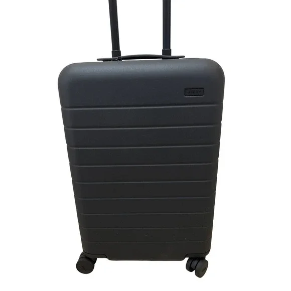 AWAY Carry-On Suitcase Black Hard Shell Spinner Luggage TSA Lock Cabin Bag - Picture 1 of 6